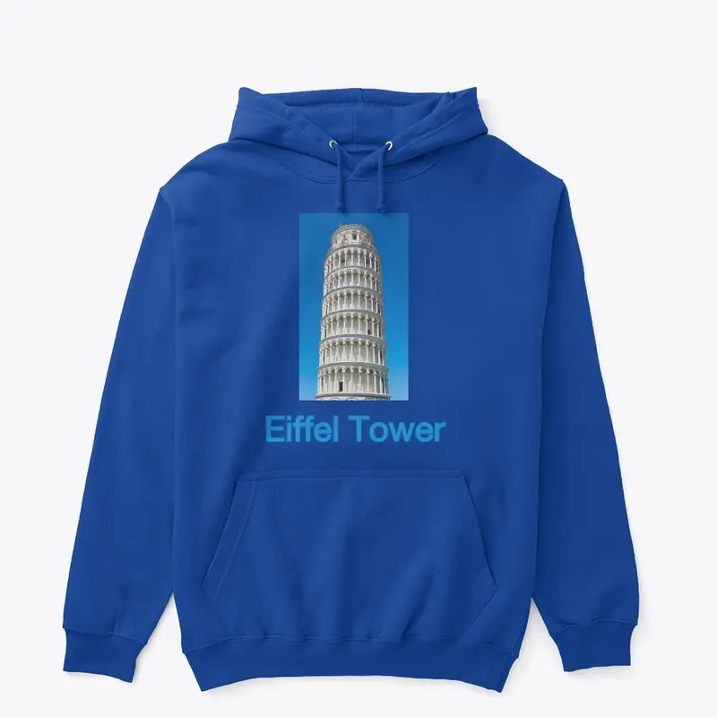 Unisex Pullover Hoodie Eiffel Tower