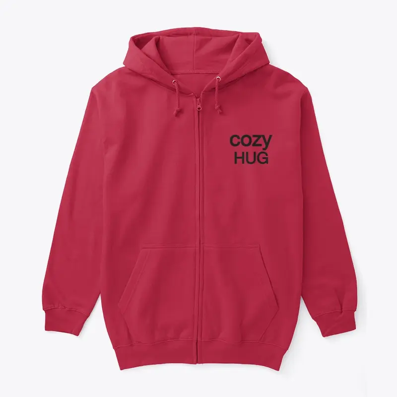 Unisex Full Zip Hoodie - Cozy Hug