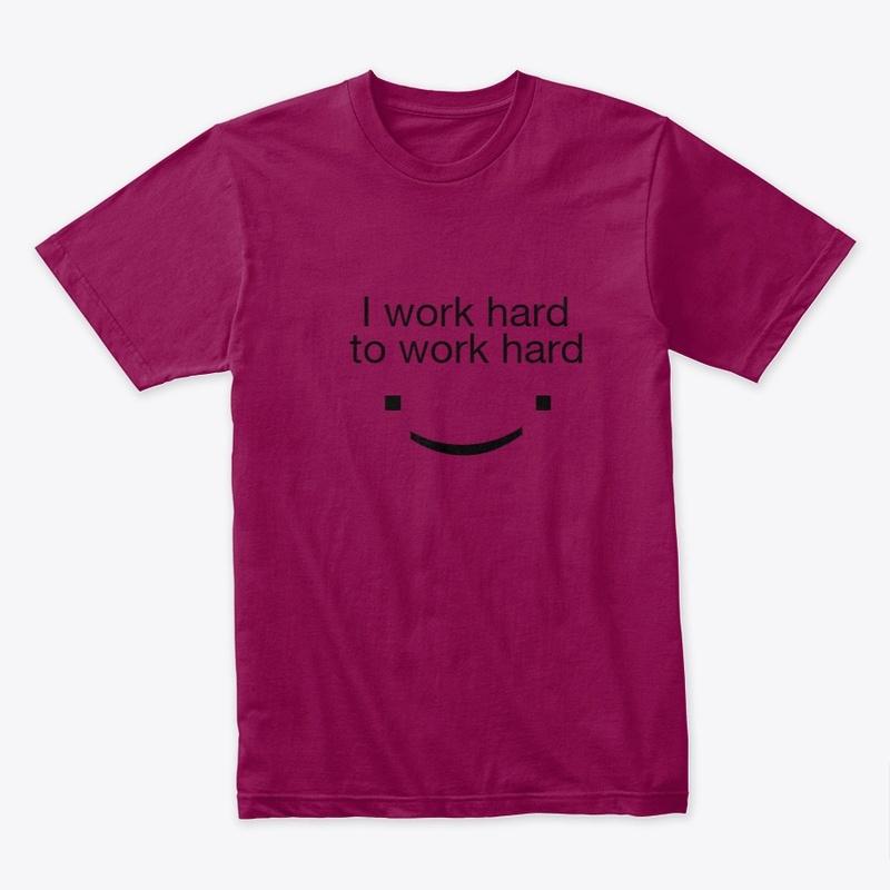 Girls Cotton T-Shirt - Work hard to Work