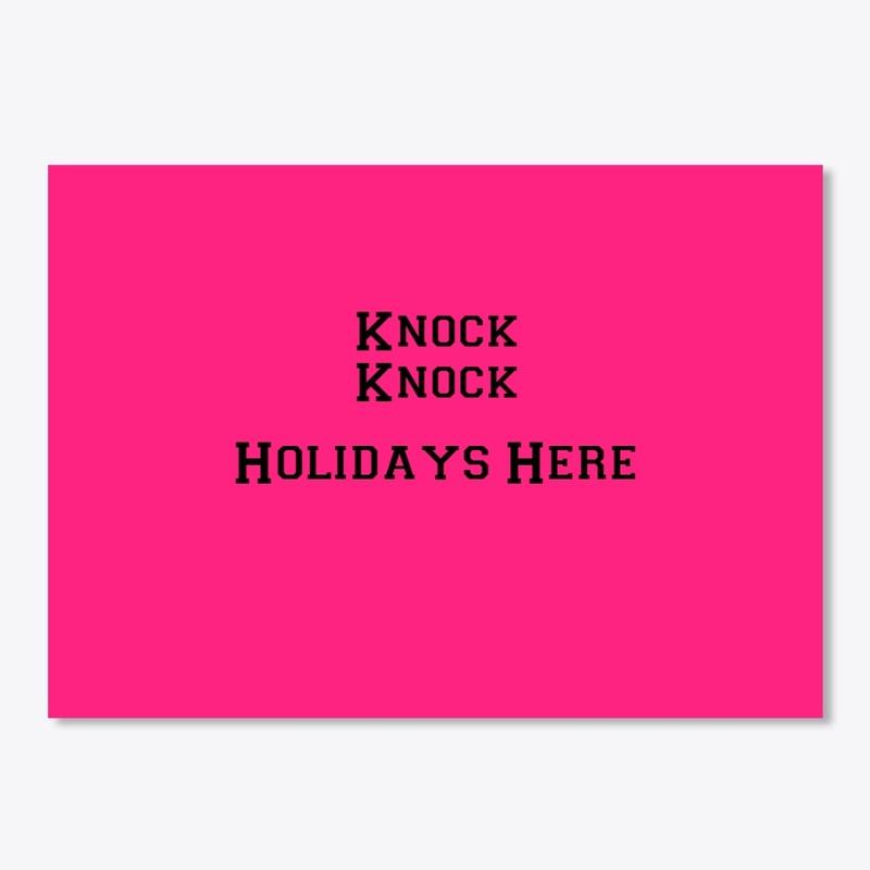 Holiday Tee Shirts knock knock